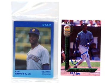 1989 Star Co. Ken Griffey Jr. Set + Signed Card