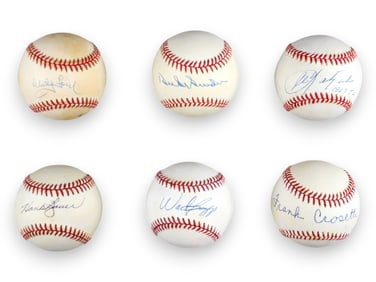 (10) Autographed Baseballs, Some Hall of Famers