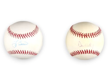 Yogi Berra & Don Mattingly Signed Baseball Lot