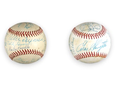 (2) Multi Signed Baseballs including HOFers