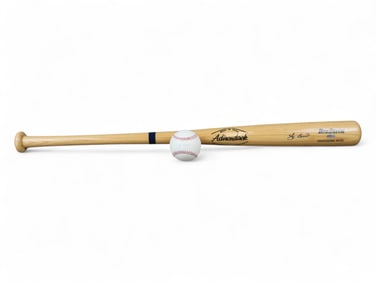 Yogi Berra Signed Baseball Bat & Ball, Steiner