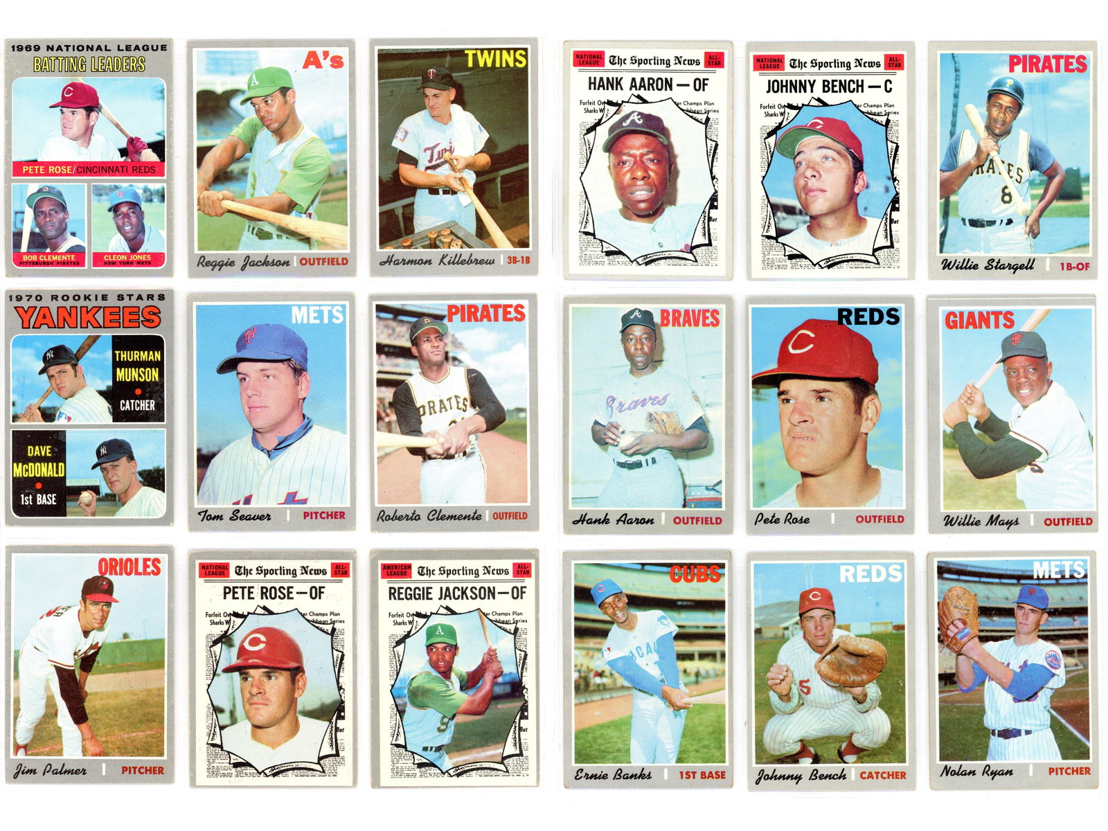 1970 Topps Baseball Near Complete Set 623/720 (1 of 2)