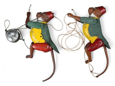 (2) Lehmann Climbing Monkeys, c.1900