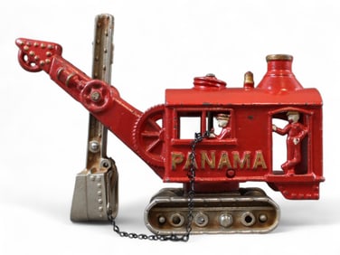 Cast Iron Hubley Panama Steam Shovel