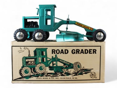 Boxed Marx Pressed Steel Heavy Duty Road Grader