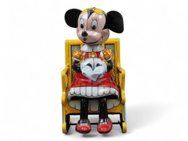 Line Mar Wind Up Knitting Minnie Mouse