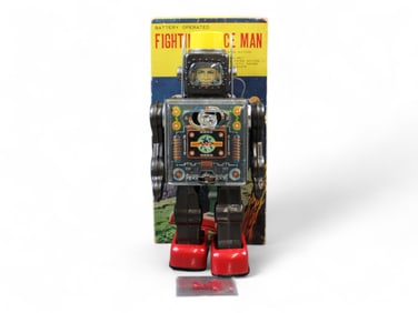 Boxed Battery Op Fighting Space Man, SH Japan