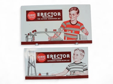 (2) A.C. Gilbert Erector Sets - #10042 & #10063