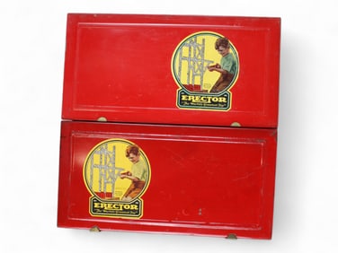 (2) A.C. Gilbert Erector Sets - No. 4-1/2 & 6-1/2