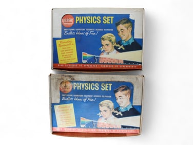 (2) Vintage Boxed Gilbert Physics Sets NO. 15100