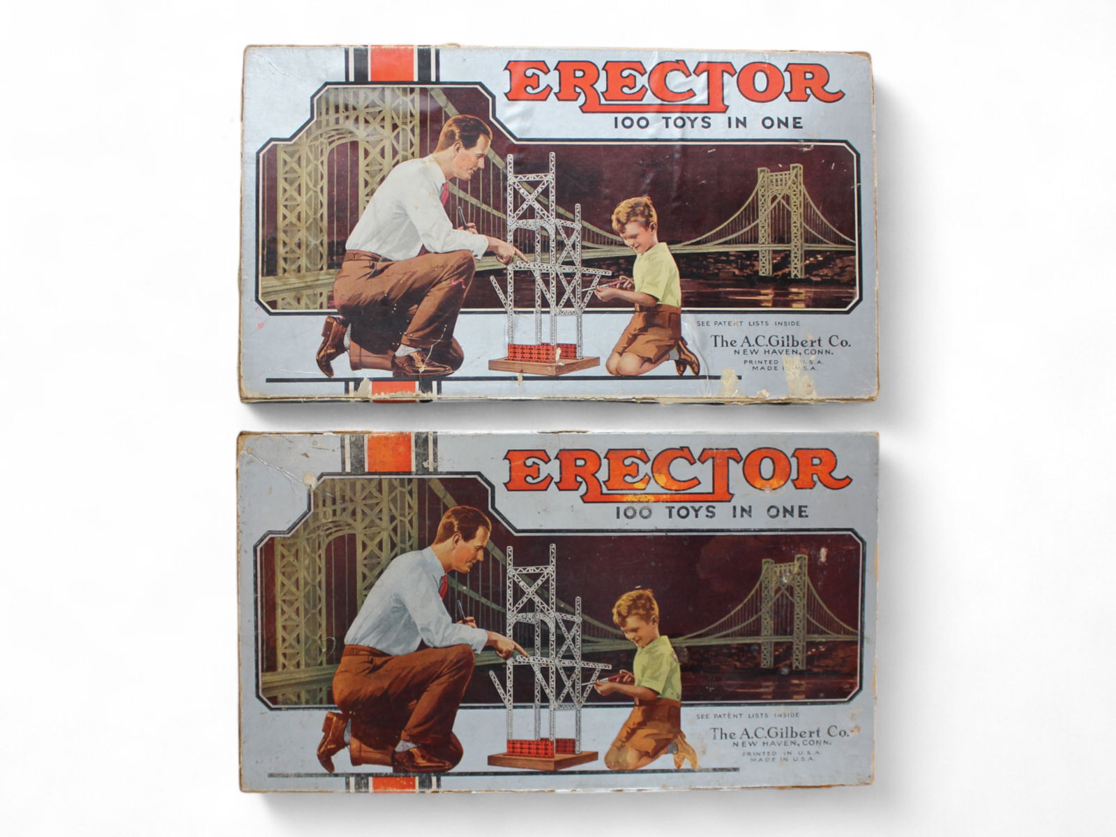 (2) Boxed Gilbert No. 4 Sears Erector Sets (1 of 8)