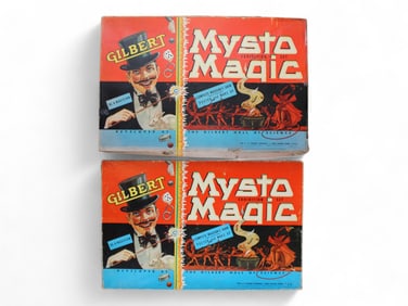 (2) Boxed Gilbert Mysto Magic Sets No.2-1/2 & No.5