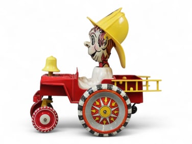 Unusual Marx Fire Chief Crazy Car