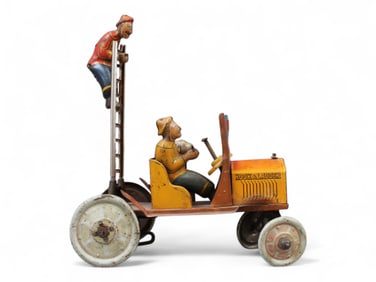 Marx Snoopy & Gus Fireman Crazy Car
