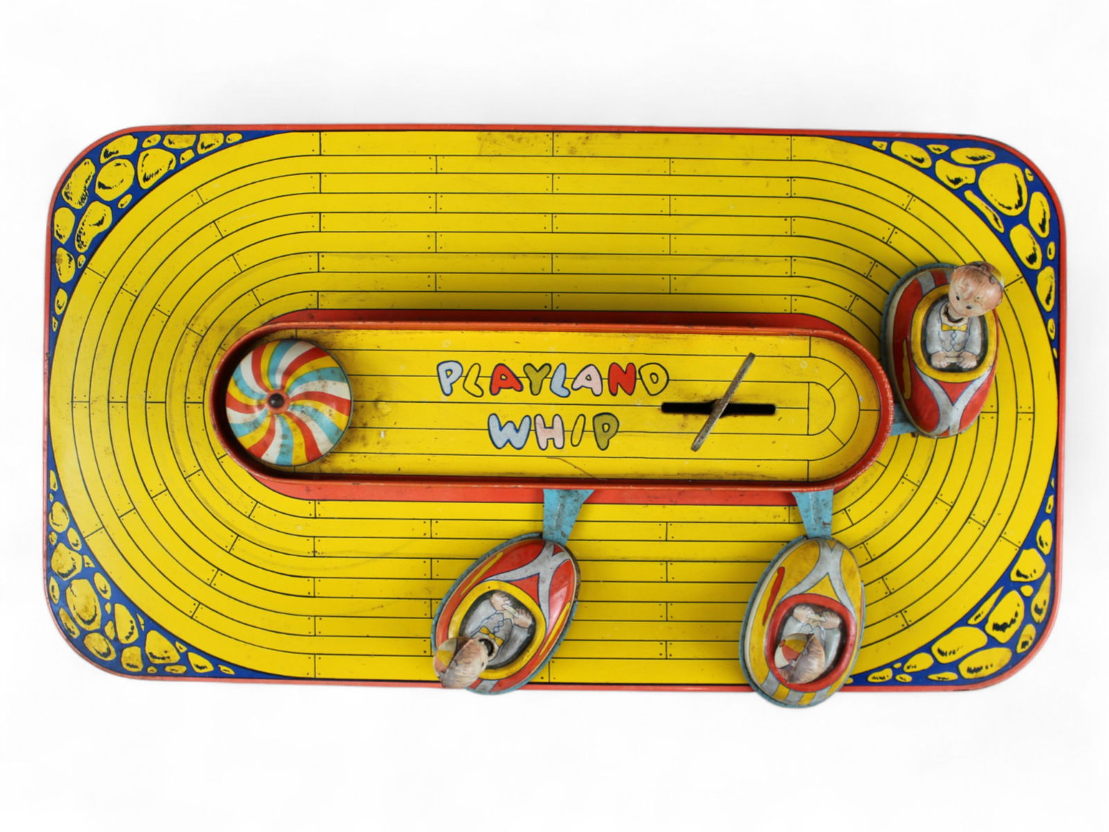 J. Chein Tin Litho Mechanical Playland Whip Toy (1 of 4)