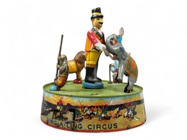 Marx Tin Litho Windup Ring-A-Ling Circus