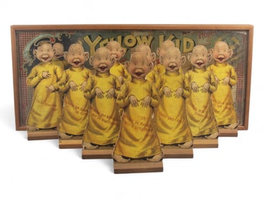 McLoughlin Bros. 1896 Yellow Kid Ten Pin Game with Box