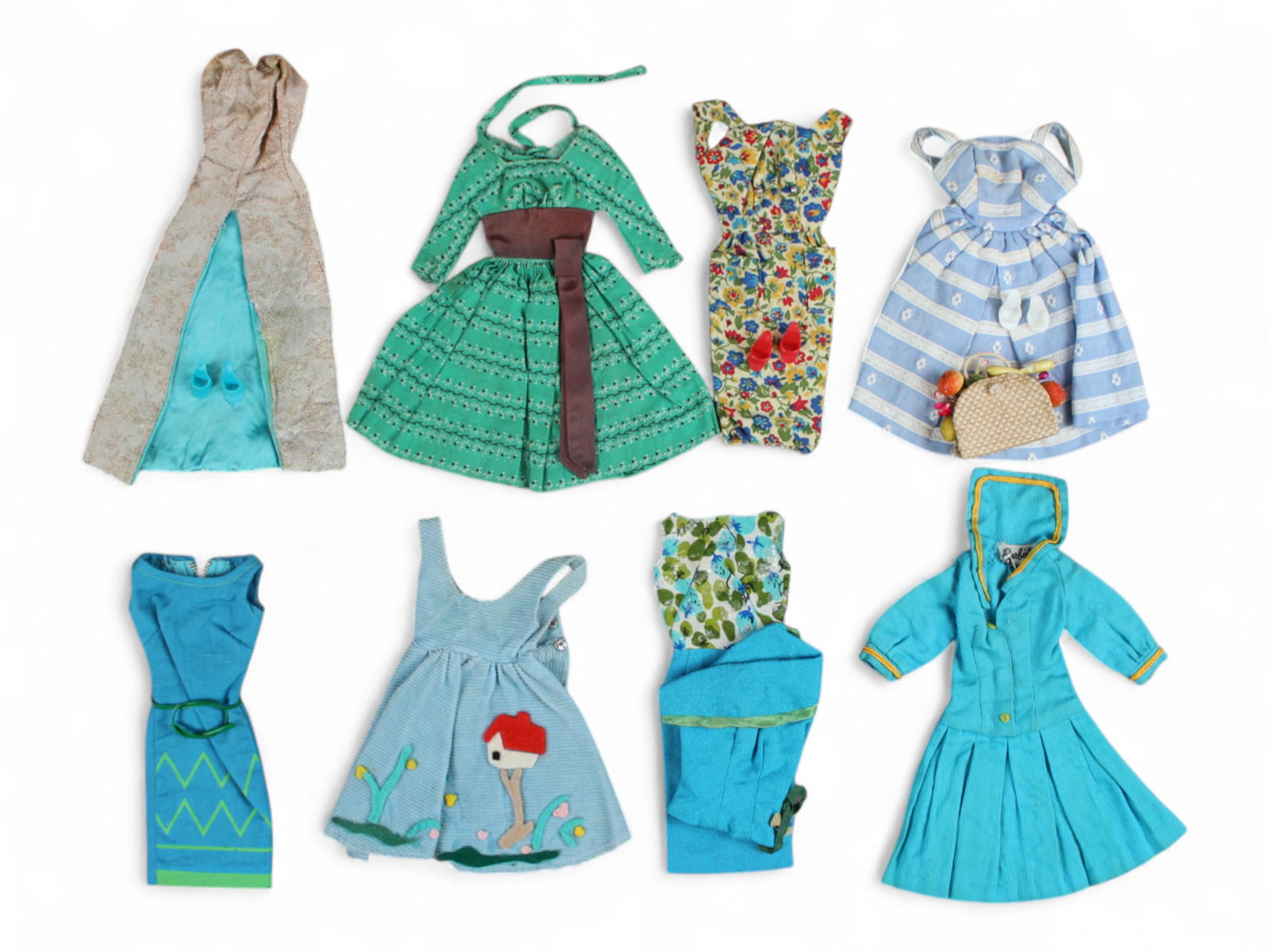 1960's Barbie Fashion Outfits Bundle Lot (8) (1 of 9)
