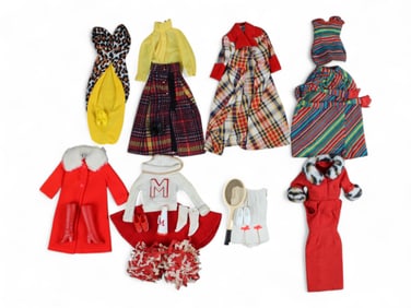 1960s-70s Barbie Fashion Outfits Bundle Lot (8)