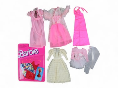 1970's-80's Barbie Fashion Outfits Bundle Lot (6)