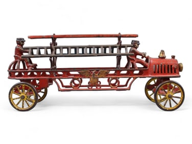 Nice Hubley Ahrens Fire Ladder Truck