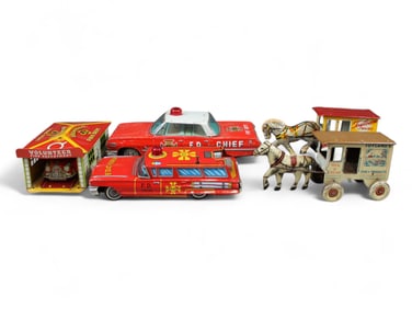5 Tin Toys, Need TLC