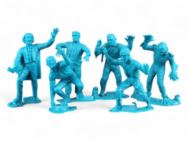(6) Marx 6 inch Monster Figures