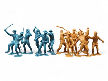 (12) Marx 6 inch Figures U.S. Cavalry & Frontier