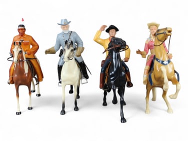 (4) Hartland Western Figures and Horses