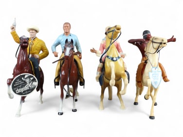 (4) Hartland Western Figures and Horses