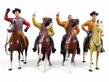 (4) Hartland Western Figures and Horses