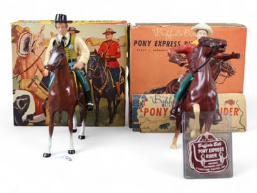 (2) Boxed Hartland Western Figures and Horses
