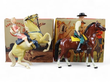 (2) Boxed Hartland Western Figures and Horses