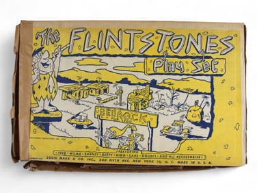 Boxed Marx Flintstones Play Set 5948