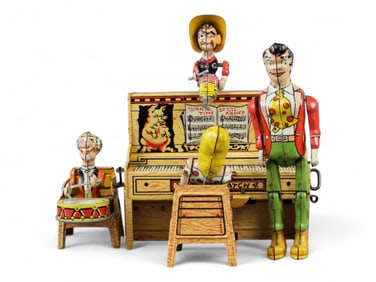 Unique Art Tin Windup Lil Abner Band