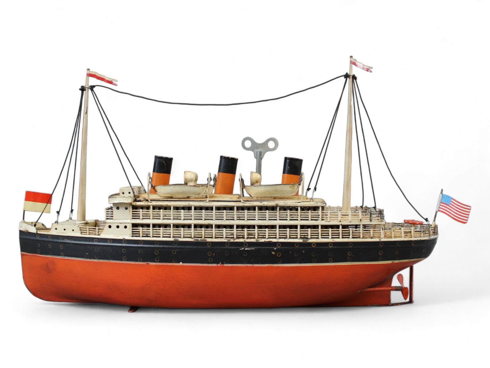 Large Early Bing Windup Ocean Liner (1 of 11)