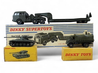 3 Boxed French Dinky Military Vehicles