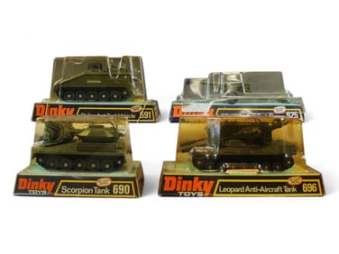 3 Dinky Military Vehicles