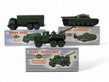 Boxed Dinky 661, 651 & 622