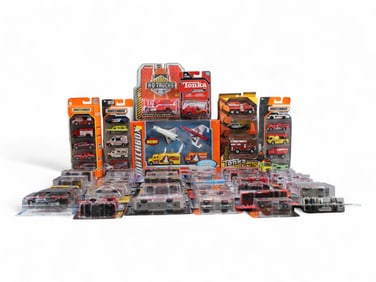 43 Pc Modern Die Cast Fire Vehicles Lot