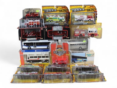 18 Large Modern Die Cast Vehicles