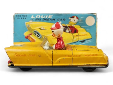 Scarce Boxed Marx Louie in His Dream Car
