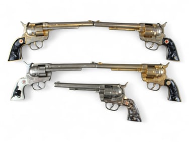 (5) Vintage Hubley Cowboy Repeater Cap Guns