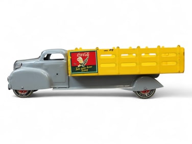 Marx Pressed Steel Coca Cola Delivery Stake Truck