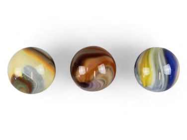 3 Better Akro Popeye Marbles