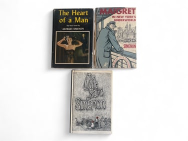 (3) U.S. Simenon 1sts in Dust Jackets