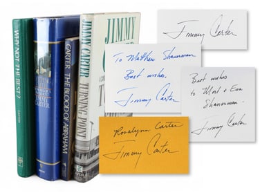 (4) Jimmy Carter Signed Books