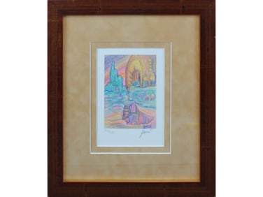 Jerry Garcia Signed Lithograph "Northern Lights"