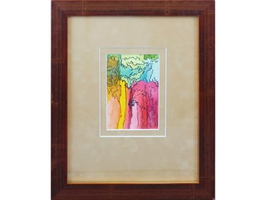 Jerry Garcia Original Watercolor "Volcano"