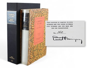 Ernest Hemingway Signed A Farewell to Arms (1929)